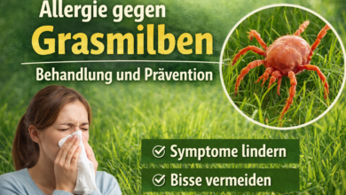Allergie gegen Grasmilben - Behandlung und Prävention