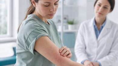 Atopie – medizinische Beratung bei atopischer Haut [Bildinhalt mit KI erstellt]