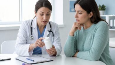 Ärztliche Beratung bei Verdacht auf eine Reaktion auf Vitamin-D-Präparate [Bildinhalt mit KI erstellt]